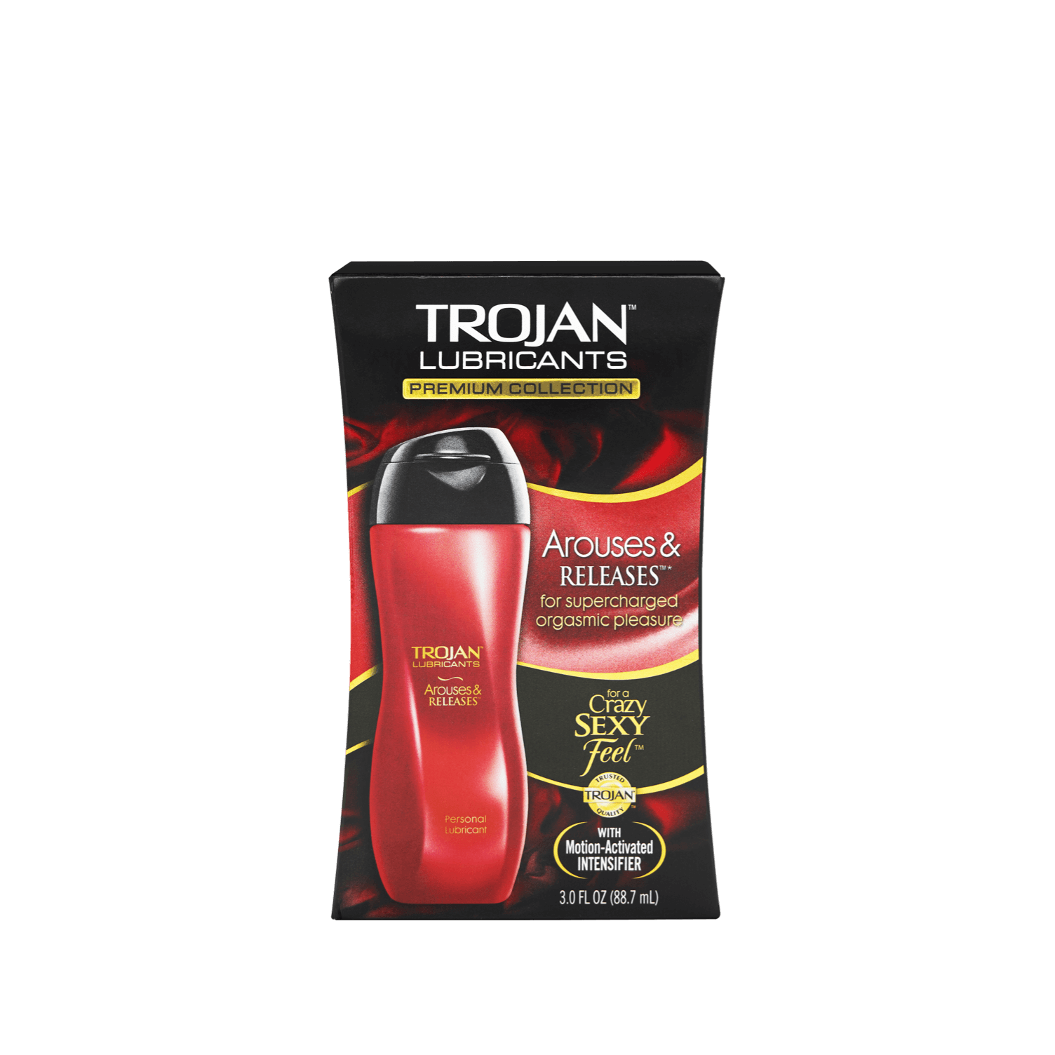 Trojan Arouses and Releases Lubricant.