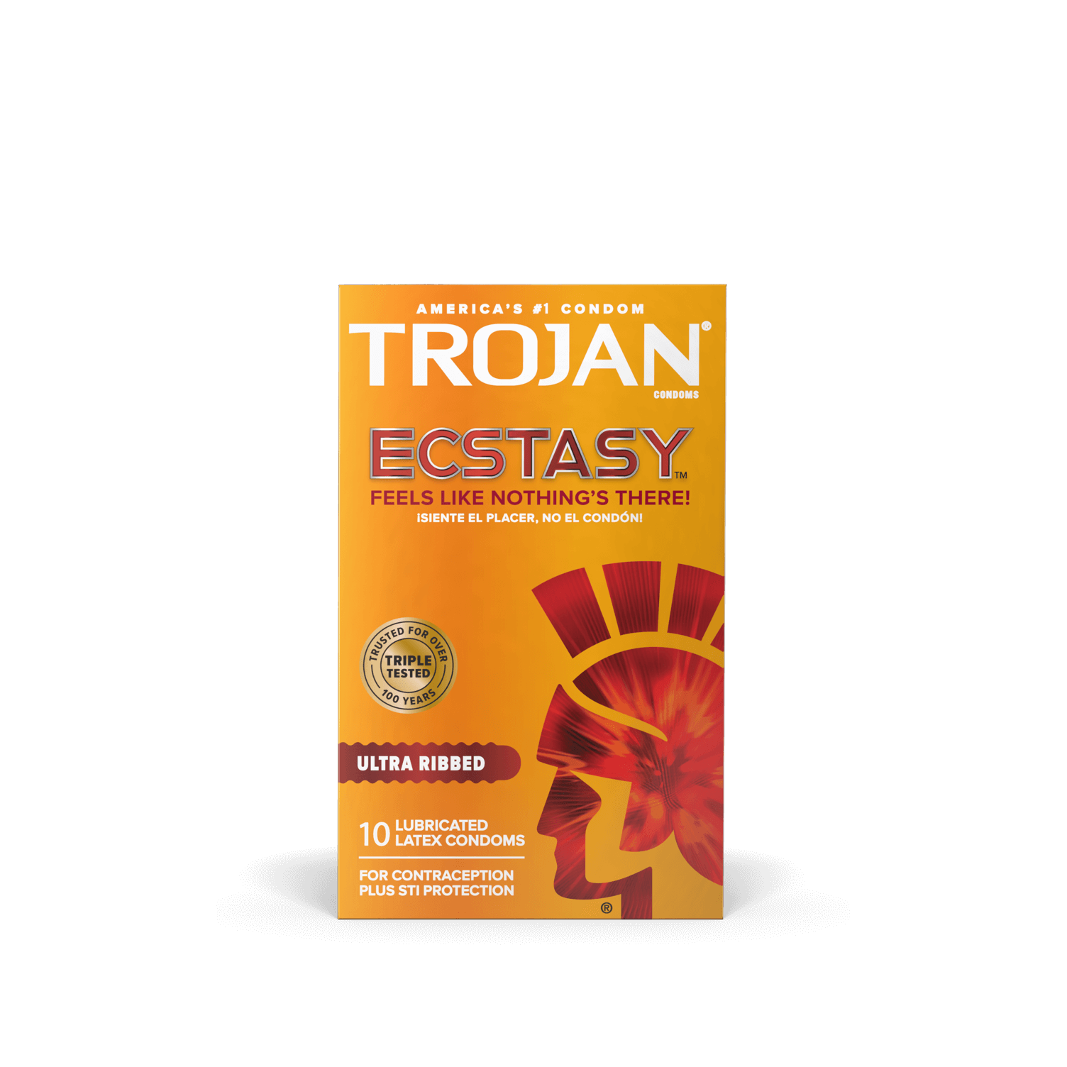 Trojan Ecstasy Ultra Ribbed Condoms.