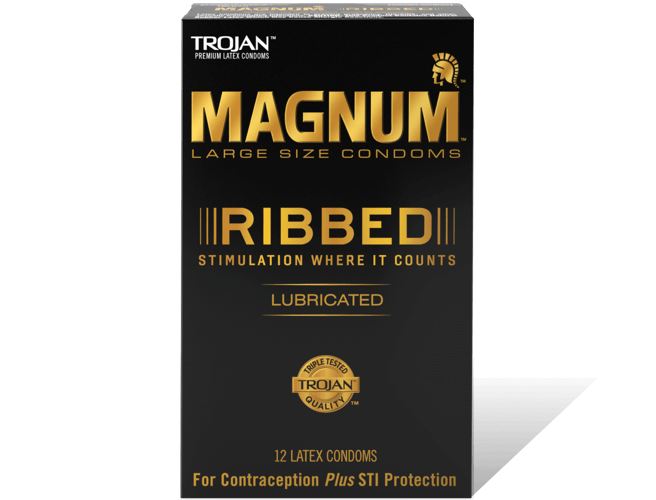 Magnumâ„¢ Ribbed Large Textured Condoms